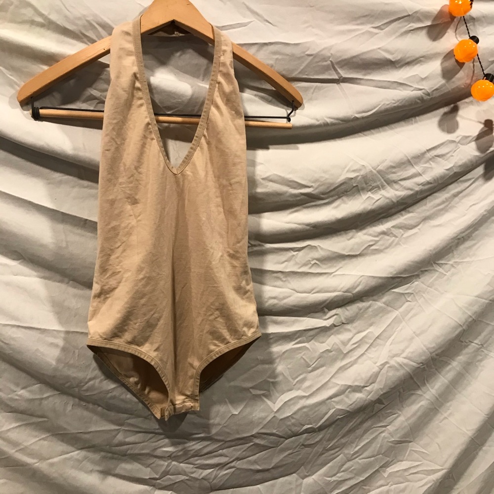 Low back nude bodysuit